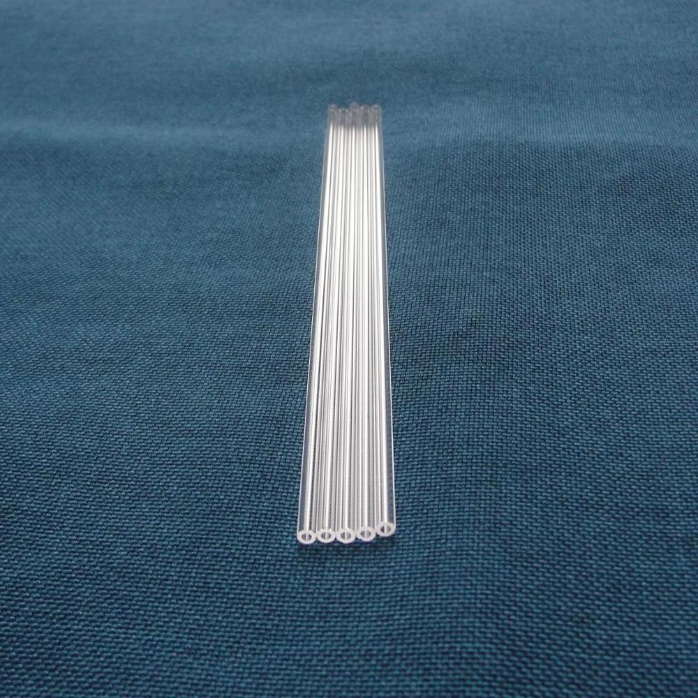 clear thin and small  quartz glass tube