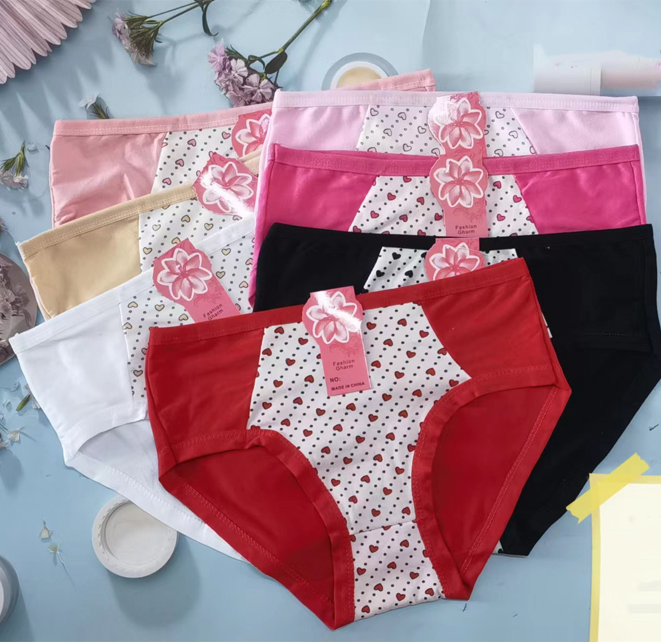 Cheap Wholesale Milk Silk Women Briefs High Waist Big Strength Underwear Breathable Comfortable Underpants Soft Women's Panties