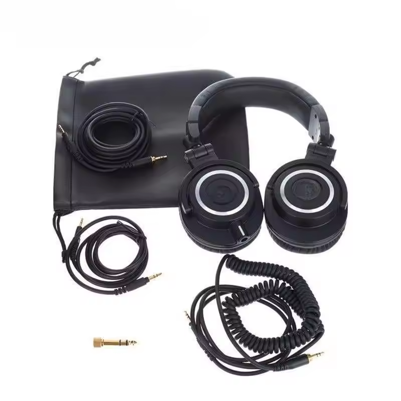 Ath M50x  Black White Professional Studio Monitor Headphone Critically Acclaimed New Design With Good Quality