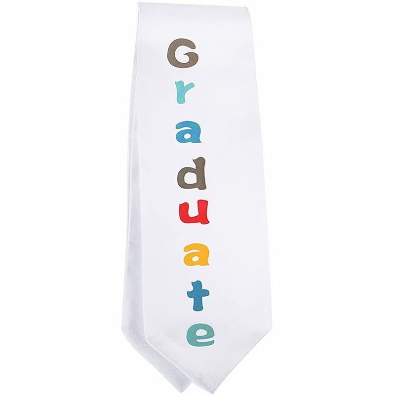 240 colors Kids Preschool Graduation Plain Stoles Sash With Print