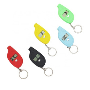 Mini tire pressure gauge Key chain pressure counter tire display tire pressure meter