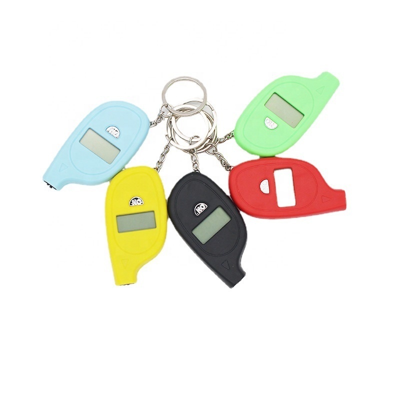 Mini tire pressure gauge Key chain pressure counter tire display tire pressure meter