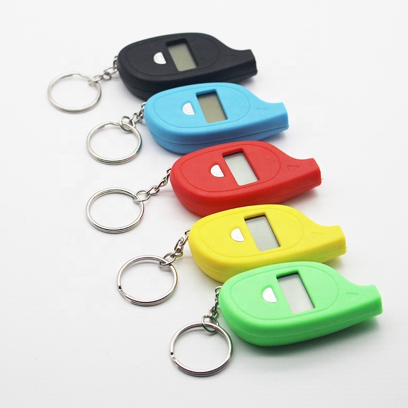 Mini tire pressure gauge Key chain pressure counter tire display tire pressure meter