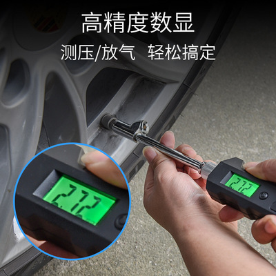 Tire pressure gauge for heavy truck tires