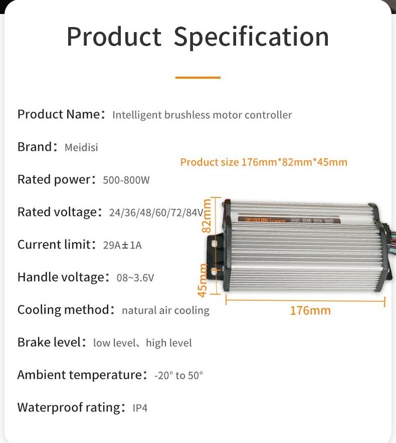 24V36V48V 500W Treadmill DC Motor Controller electric scooter controller Motor controller