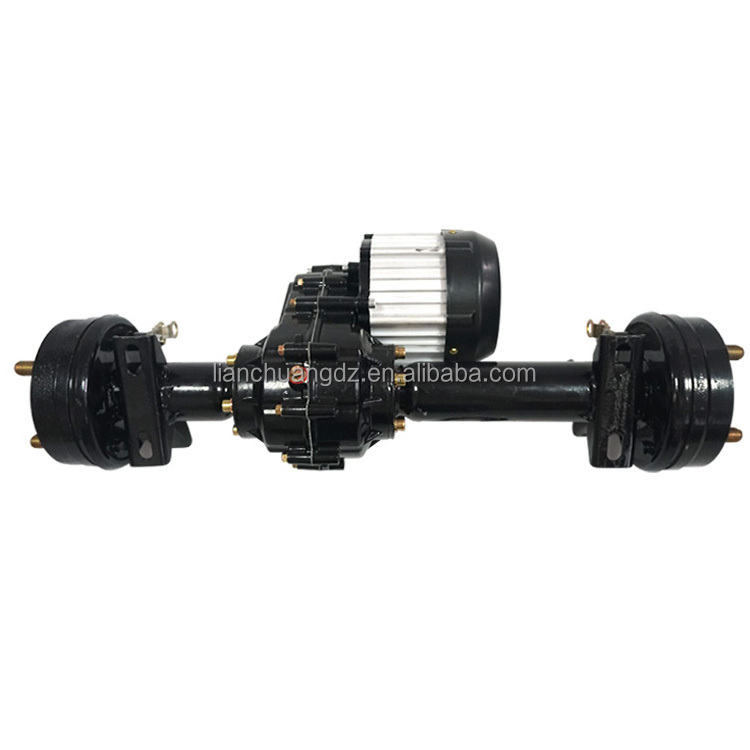 Electric differential tricycle brushless DC motor 500w to 1500W 48v60v72v with disc/drum brake rear axle