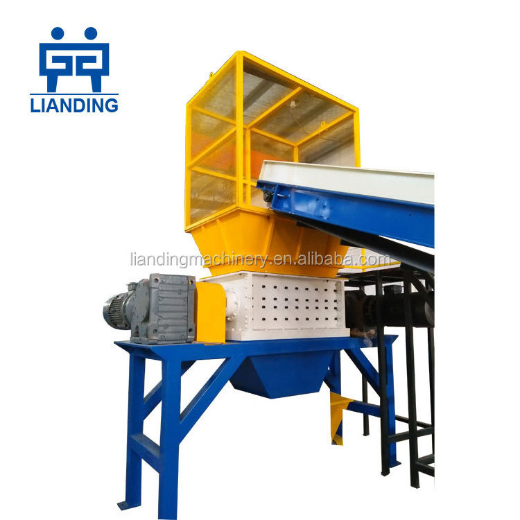 high quality double shaft plastic shredder,waste rubber/paper/tire/metal recycling machine