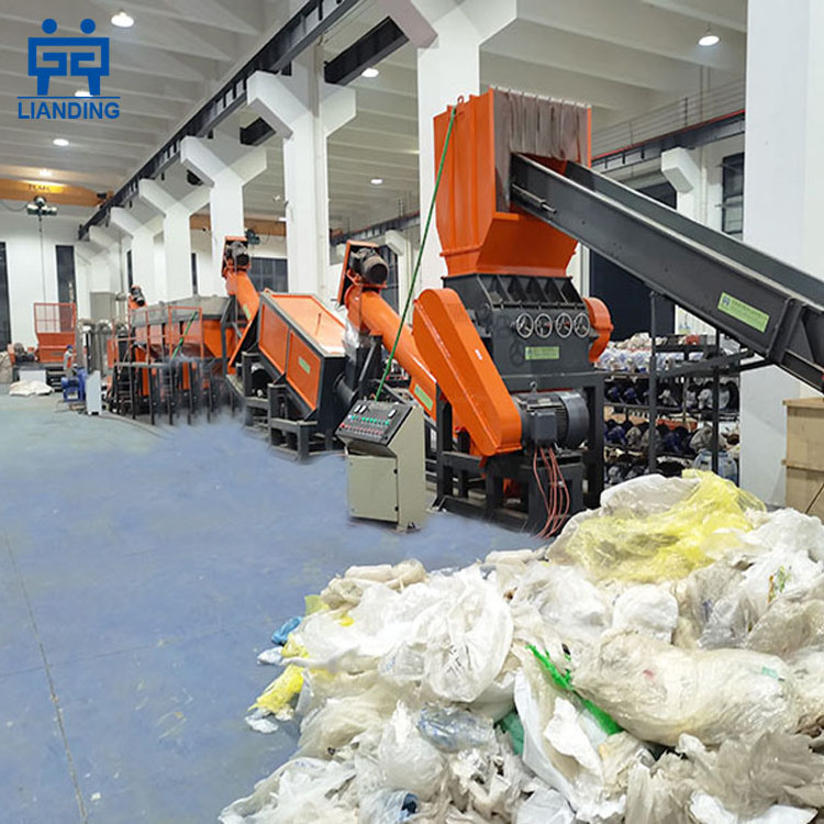 Waste Plastic PE Film PP Woven Bags Recycle Washing Line Plant Plastic Recycling Machines