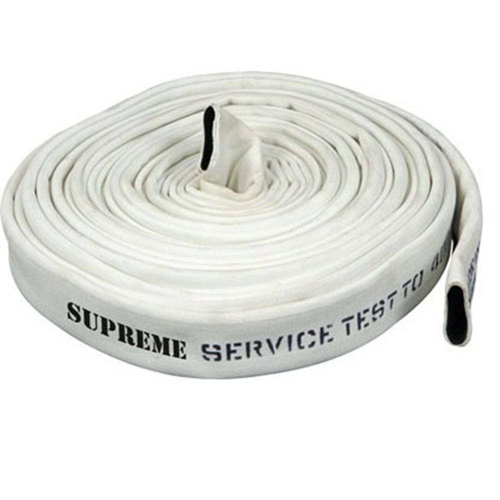 White 2 inch high pressure hose Double-Jacket PVC/TPU Rubber Lay Flat Discharge Fire Hose(Multiple Size Options)