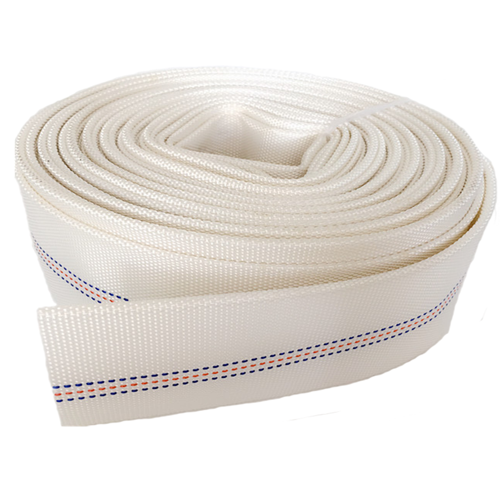 White 2 inch high pressure hose Double-Jacket PVC/TPU Rubber Lay Flat Discharge Fire Hose(Multiple Size Options)