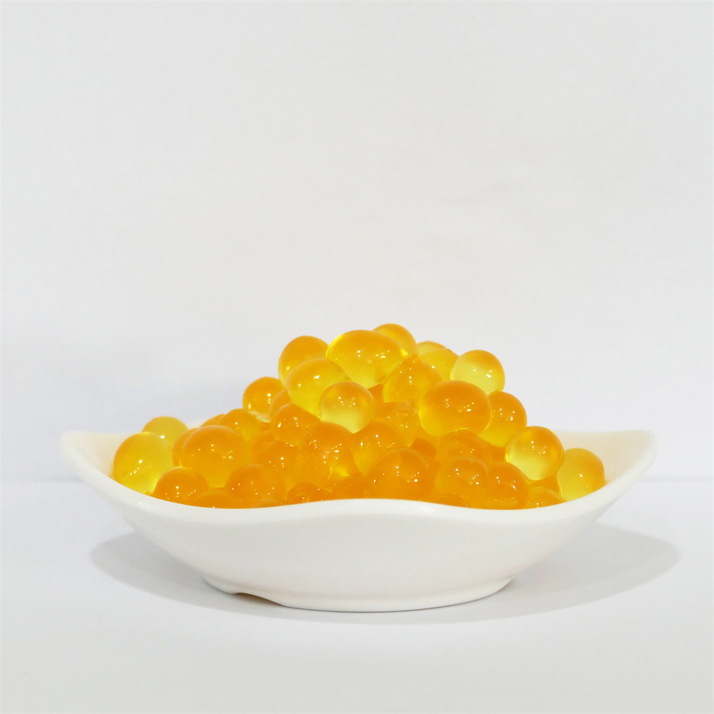 Quality Assurance Taiwan Popping Boba Mango Flavor Topping Of Bubble Tea For Milk Tea Shop