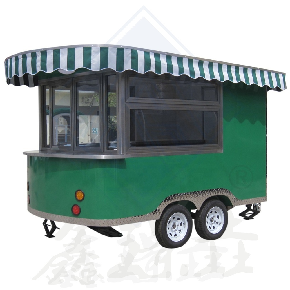 Food truck with air conditioner mobile french fries food cart truck mobile food trailer