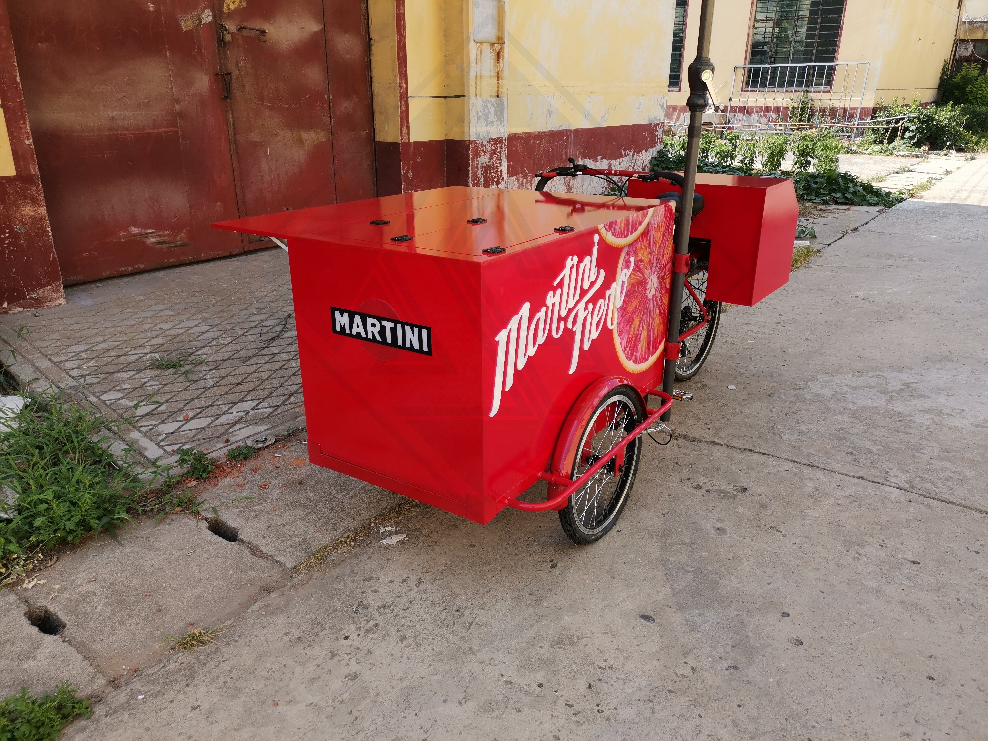 Electric food bike cart crepes hot dog cart bike food shop ramen bike food cart