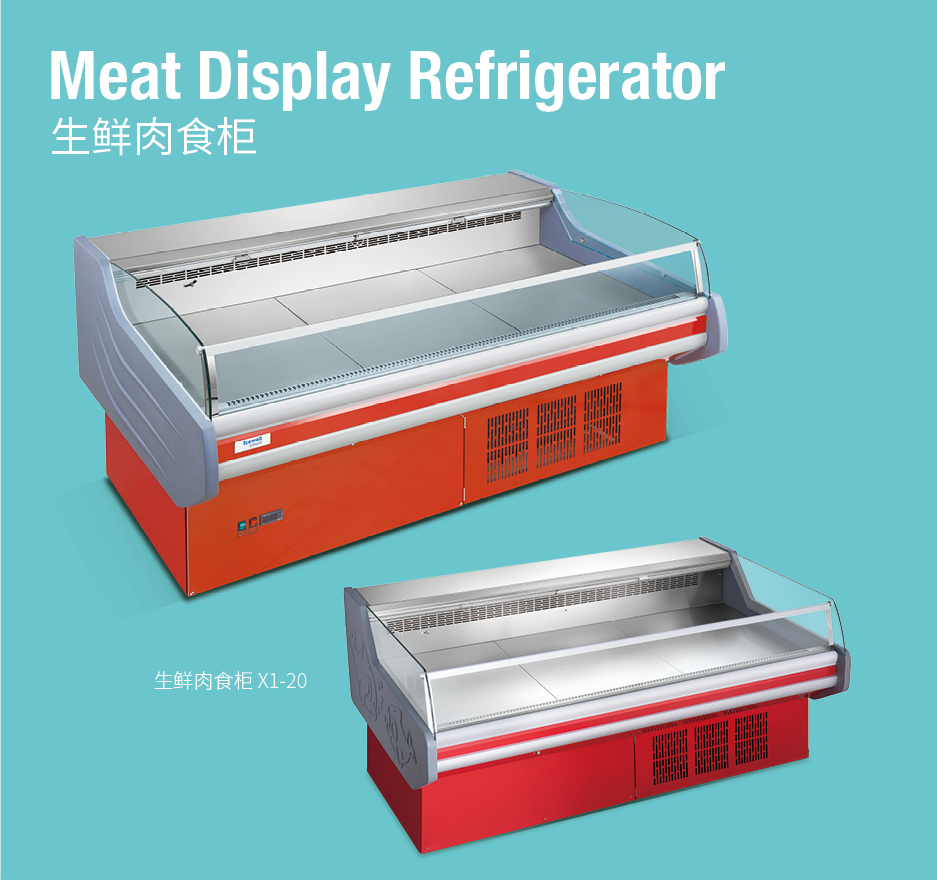 Supermarket Commercial Food Showcase refrigeration equipment deli cooler meat display refrigerator