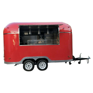 Remorque Snack Restaurant Caravan Mobile Food Truck Concession Trailer For Sale