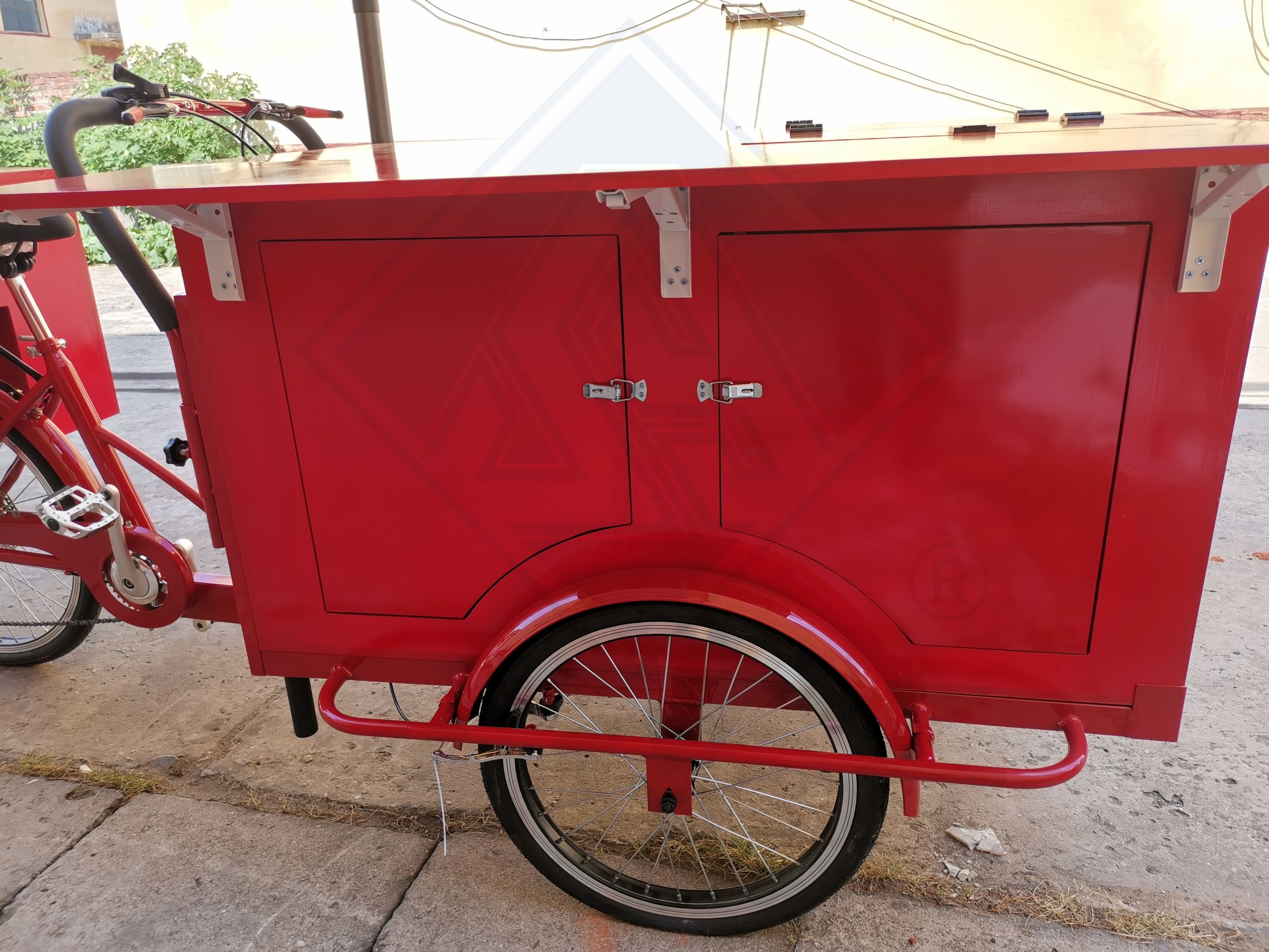 Beer van mobile food trailer drivable bike food cart design tricycle bike food cart