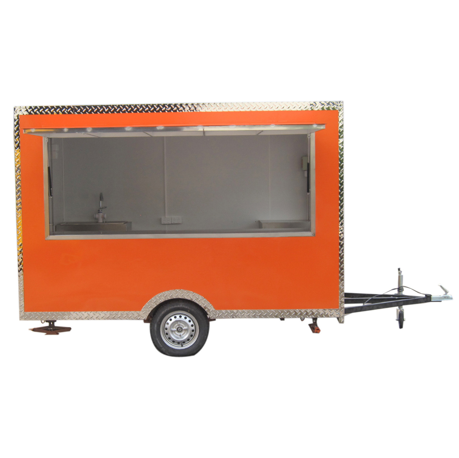 Remorque Snack Restaurant Caravan Mobile Food Truck Concession Trailer For Sale