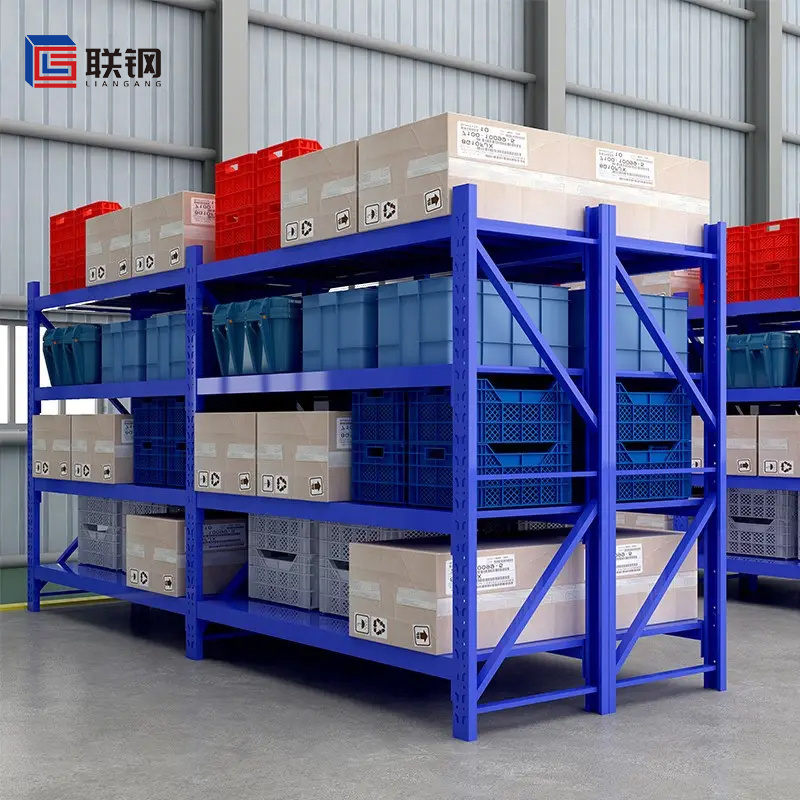 Storage shelves metal steel Warehouse racking selective racks 4 layer 5 layer 7 layer heavy duty rack