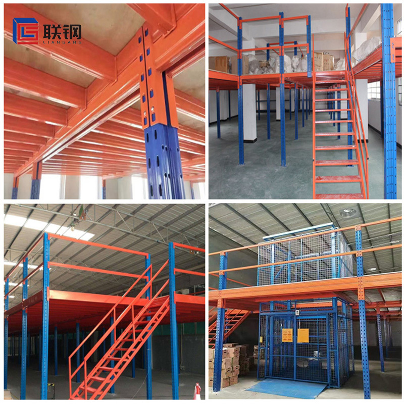 Customize Warehouse Heavy Duty Steel Mezzanine Floor Rack Metal Mezzanine Platform Racking