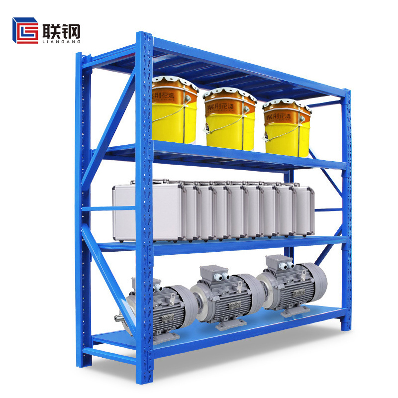 Wholesale stock storage shelf metal heavy duty factory customizable warehouse racking