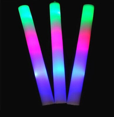 Party concert event RGB flashing cheering light LED foam stick foam glow stick