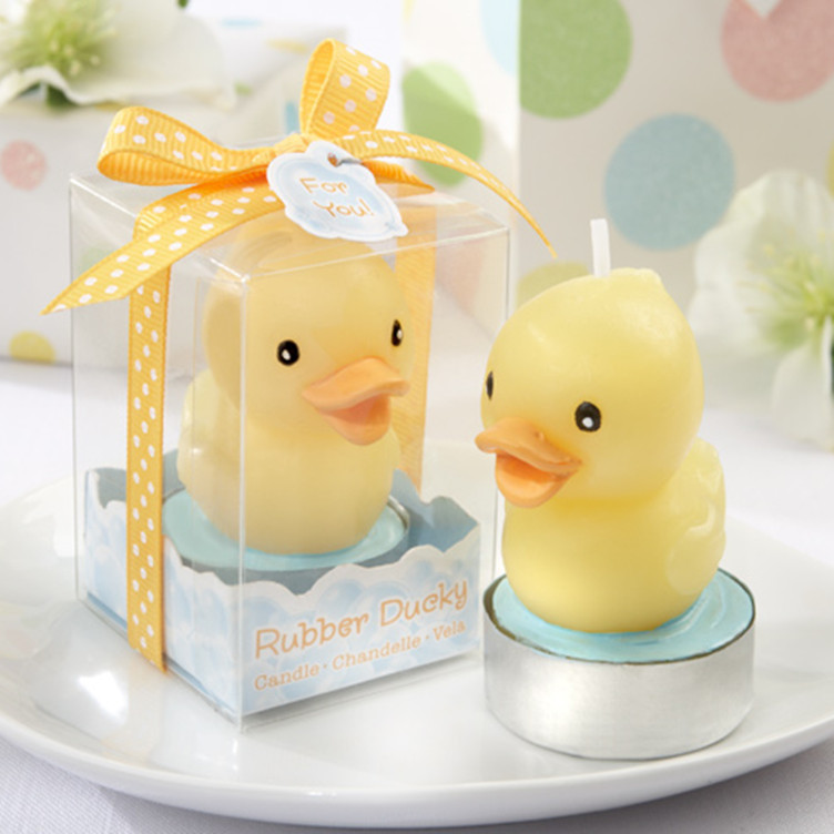 Wholesale Creative Cartoon Birthday Candles Custom Baby Shower Little Yellow Duck Candle