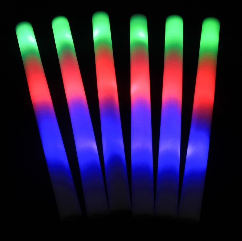 Party concert event RGB flashing cheering light LED foam stick foam glow stick