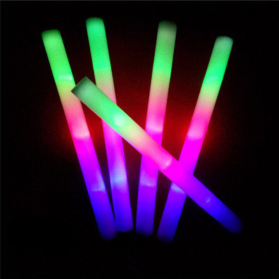 Party concert event RGB flashing cheering light LED foam stick foam glow stick