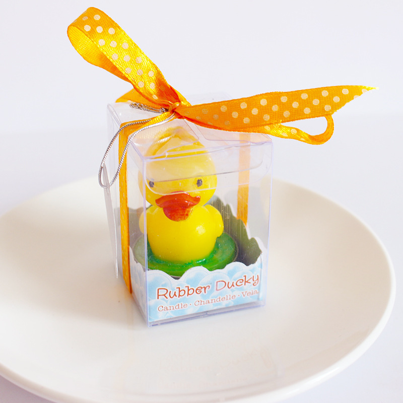 Wholesale Creative Cartoon Birthday Candles Custom Baby Shower Little Yellow Duck Candle