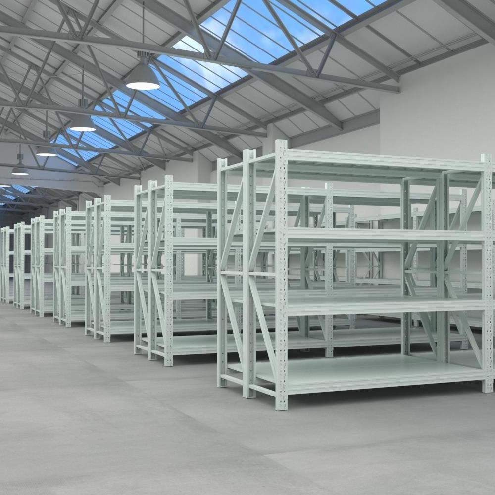 Custom Shelving 200 Kg layer Garage Racking 4 Tier Storage Stacking Shelf Metal Warehouse Rack