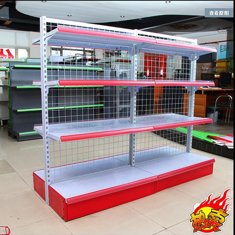 Customized gondola shelving retail write rack store shelves light duty supermarket shelf