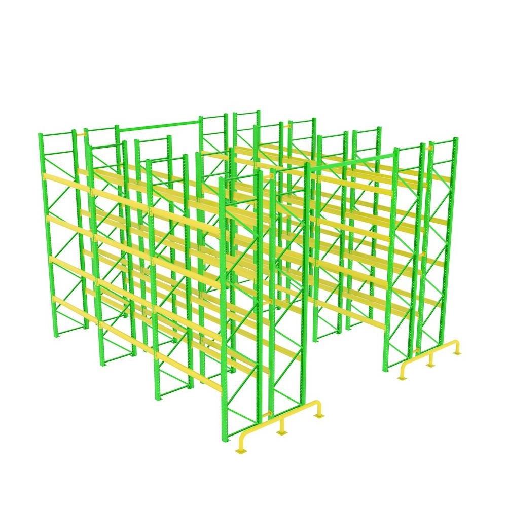 Shuttle Rack Shuttle Drive In Racking System Double Deep Pallet Racks Storage Steel Racking System With Wheel