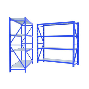 Custom Shelving 200 Kg layer Garage Racking 4 Tier Storage Stacking Shelf Metal Warehouse Rack