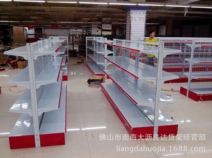 shelf of convenience store hot sale but low price metal grocery shop display rack