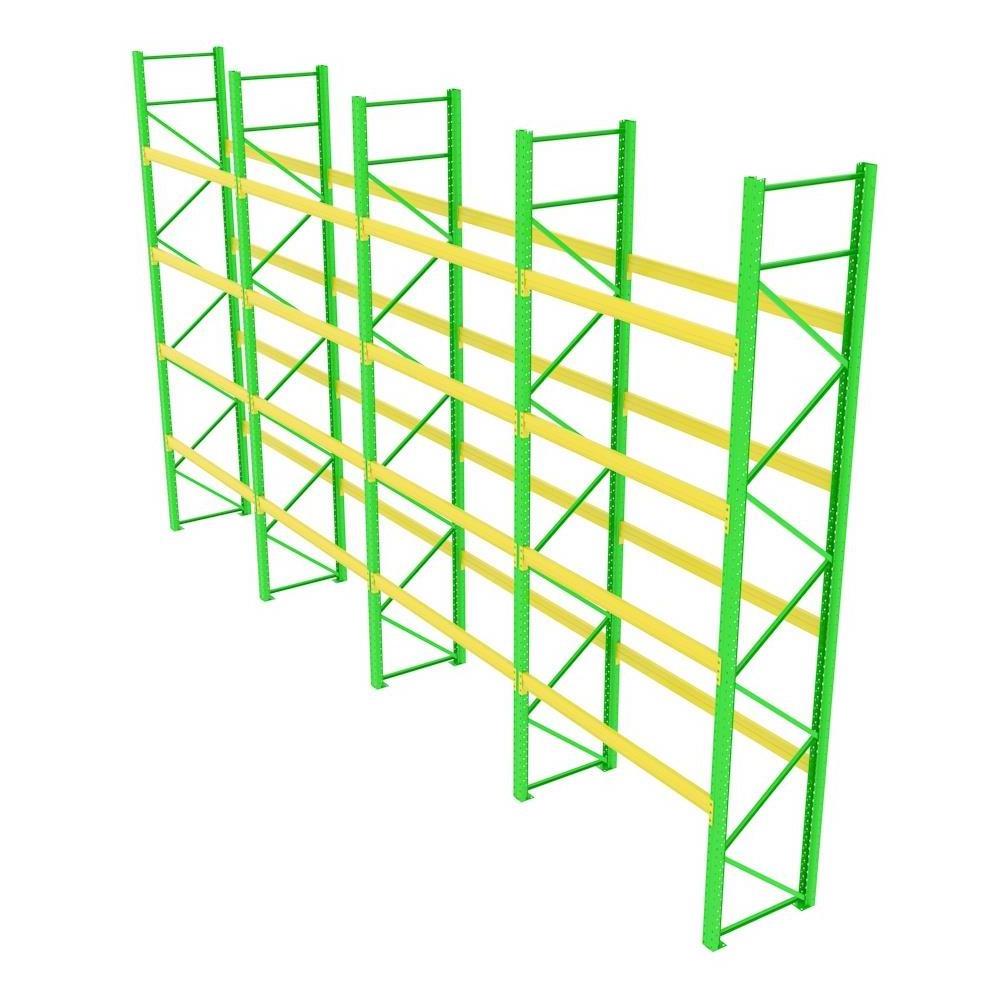 Storage Shelf Slotted Angle Steel Rack 5 Layers 5 Level Metal Storage Rack Warehouse Shelves Goods Pallet Storage Rack