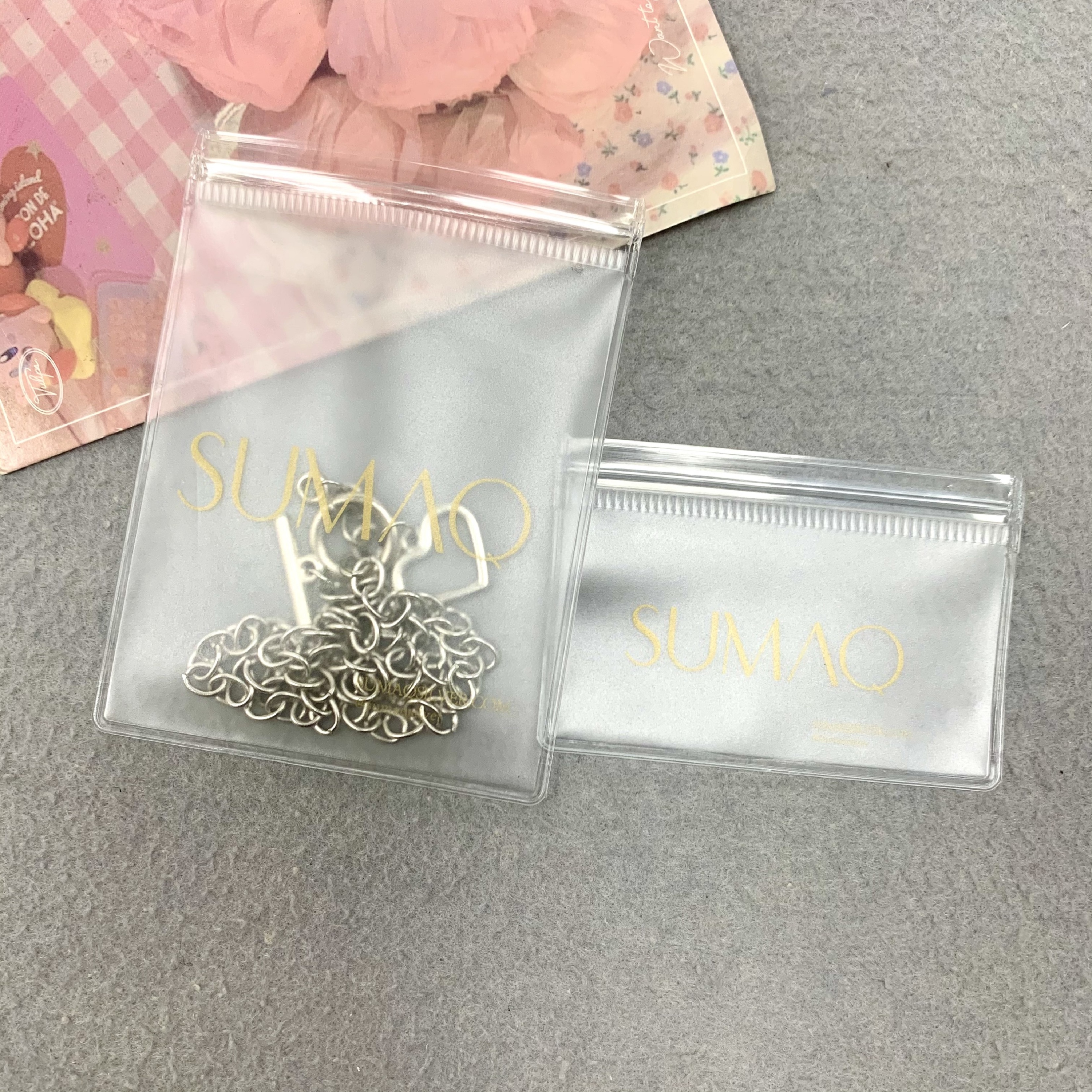 Wholesale clear zipper mini small custom logo  transparent zip travel pvc clear cosmetic bag with zipper