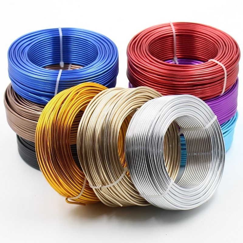 craft wire aluminium wire 1mm 2mm gold color printed