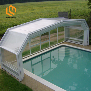 Automatic Aluminium Spa Hot Tub Swimming Pool Covers Retractable Roof Auto Pool Enclosure