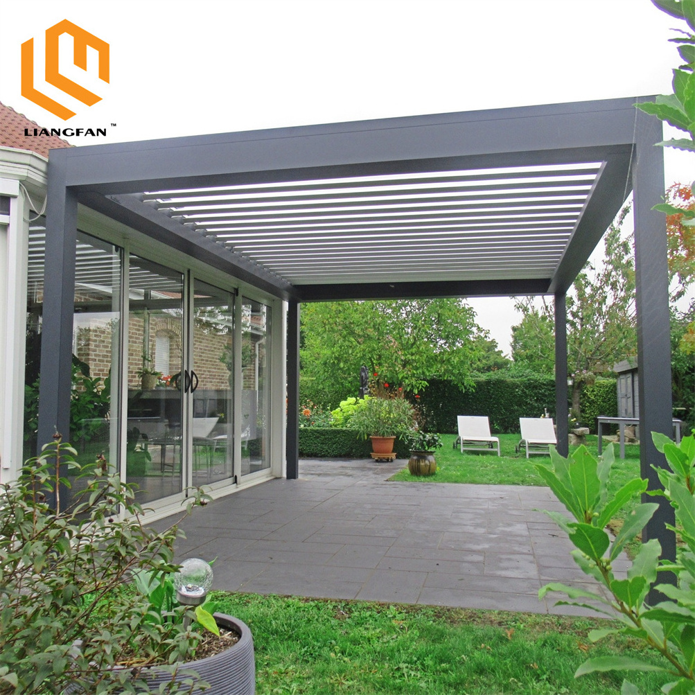 Customized Smart Pergola 10x13 Outdoor Cover Aluminum Gazebo 3x3 Waterproof Pavilion