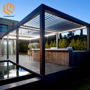 34 4x6 12x20 Modern Aluminum Gazebos Pergola Sun Shade Smart Outdoor Garden Pergola