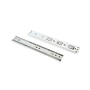 customized heavy duty 3 fold telescopic  ball bearing aluminum metal soft close drawer slide rail