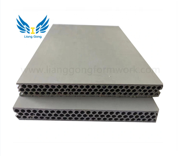 Lianggong Manufacturer Construction Material Plastic Formwork Shuttering Panel  PP Hollow Plastic Board for Construction