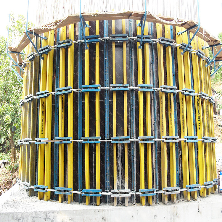 LIANGGONG Concrete Circular Water Tank Formwork System with H20 Timber Beam