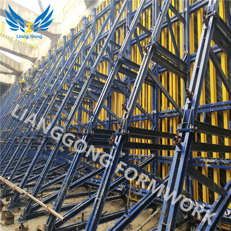 China Manufacturer Single Side Bracket Retaining Wall Formwork for Dam Subway Basement single sided tape for concrete block