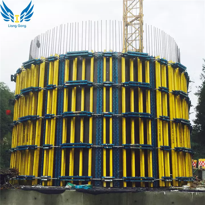 Lianggong Manufacturer H20 Timber beam Concrete Circular Water Tank Formwork System