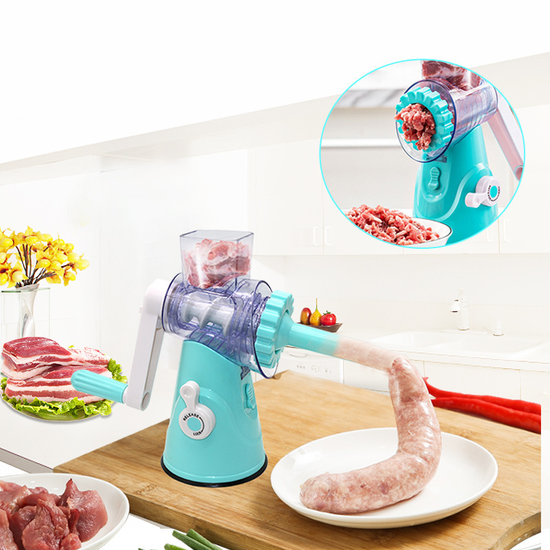 DDA899 Kitchen Tools Multifunction Food Processor Vegetable Chopper Cutter Hand Mini Meat Mincer Household Manual Meat Grinder