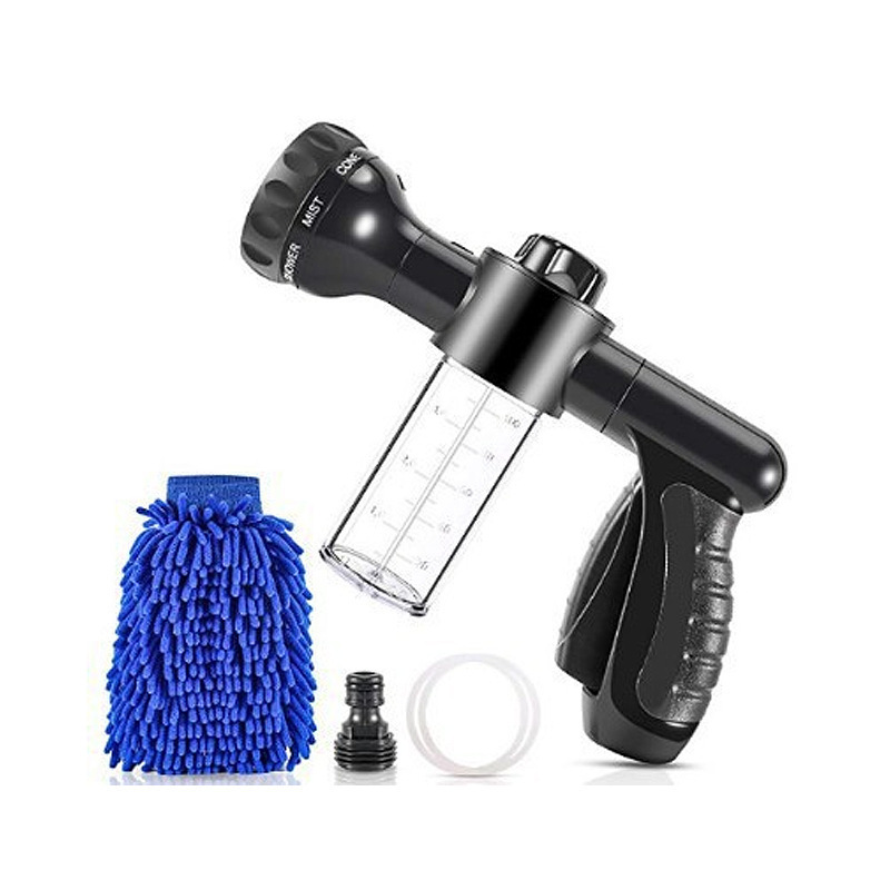 DD2829    Sprayer Nozzles Soap Dispenser Bottle Foam Garden Plants Watering Pet Washing Car set Hose Nozzle Cannon Washing Kit