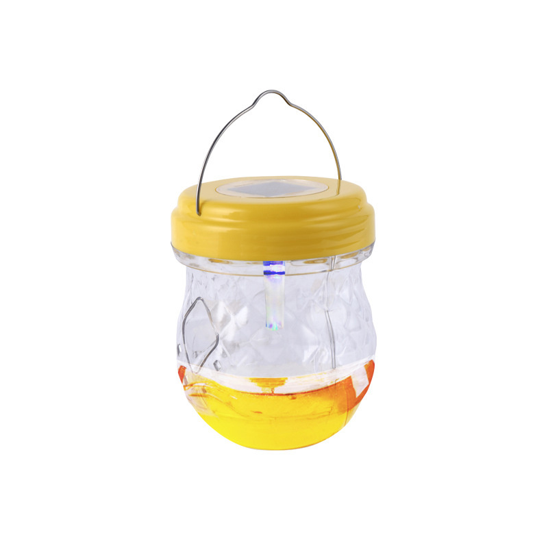 DLL583 Newest Wasp Traps Portable Bee Trap Solar Powered Wasp Catcher Waterproof Attracting LED Light Catching