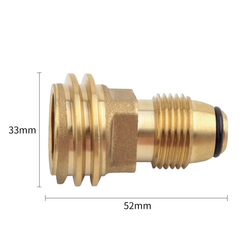 LSP117 Propane Gas Brass Tube Tee Adapter for RV or Motorhome Flare Fittings Union Gas Quick Connector Coupling Gas Adapter