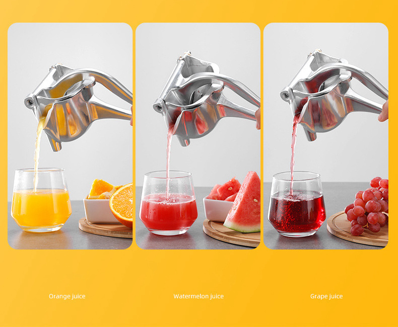 X056 Multifunctional Household Aluminum Alloy Manual Easy-to-clean Lemon Juicer Stainless Steel Fruit Squeezer Vegetable Juicer